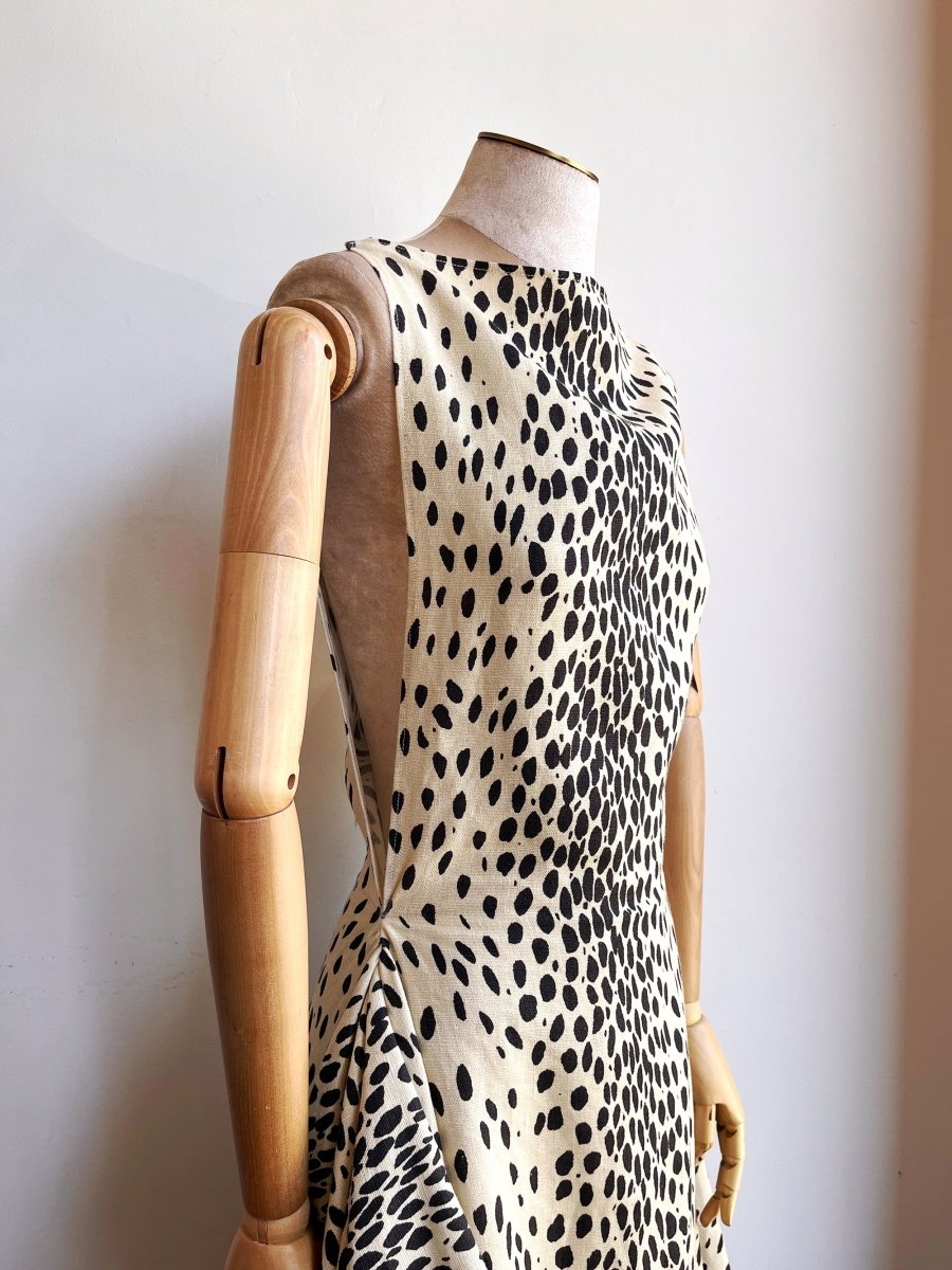 Cheetah Print Linen Zero - Waste Dress - Made X Hudson