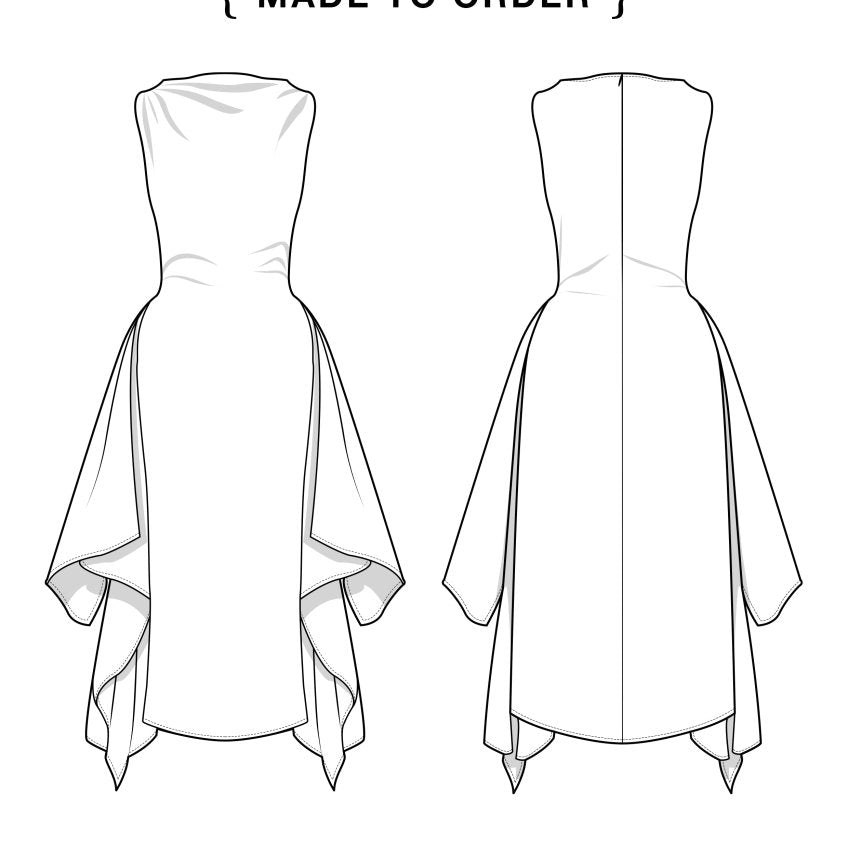 MXH Zero - Waste Dress, Made to Order (DEPOSIT) - Made X Hudson