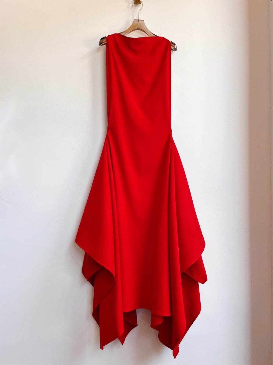 Zero - Waste Dress in Crimson Red - Made X Hudson