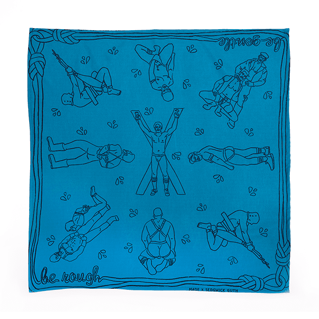 Be Gentle Be Rough Bandana in Rainbow Colors - Made X Hudson