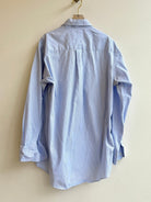 “Billy” Blue & White Mini - Stripe Radish Pocket Print (Reworked) - Made X Hudson