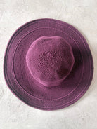 Crochet Cotton Gardening Hat in Dark Plum - Made X Hudson