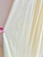 Clovis Ruffin | Butter Yellow Deep V Night Gown (Vintage) - Made X Hudson