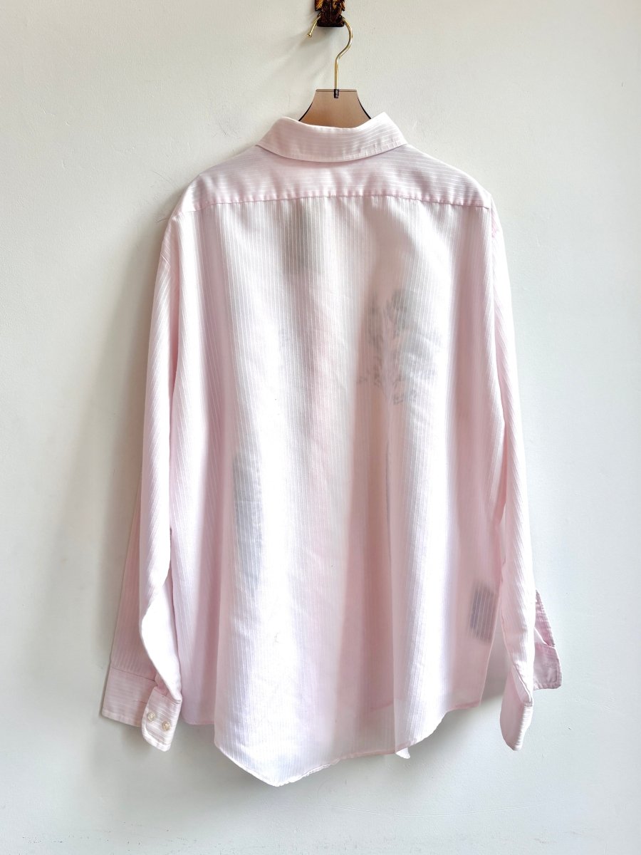 “Kyle” Baby Pink Stripe Carrot Print Shirt (Reworked) - Made X Hudson