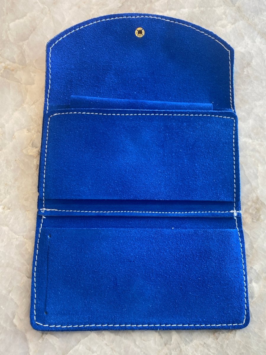 Yves Klein Blue Suede Wallet (Vintage) - Made X Hudson