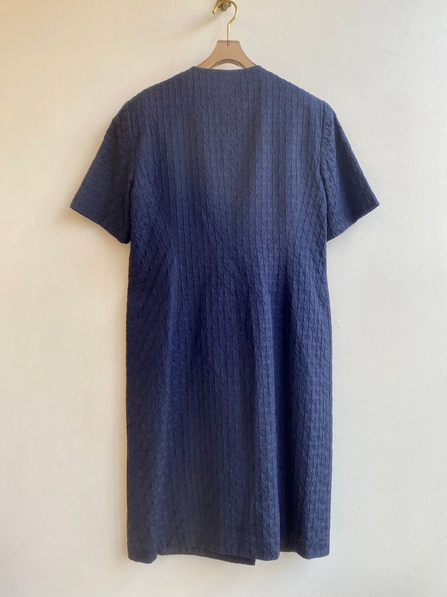 Lanvin Paris | Zig - Zag Button Down Short Sleeve Coat (Vintage) - Made X Hudson