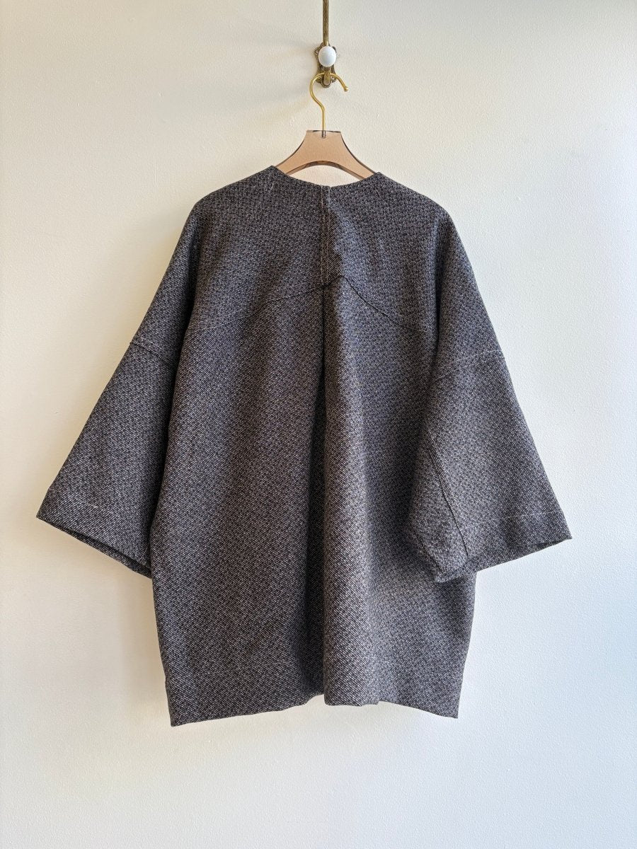Black Marl Tweed & Blush Pink Chore Jacket - Made X Hudson