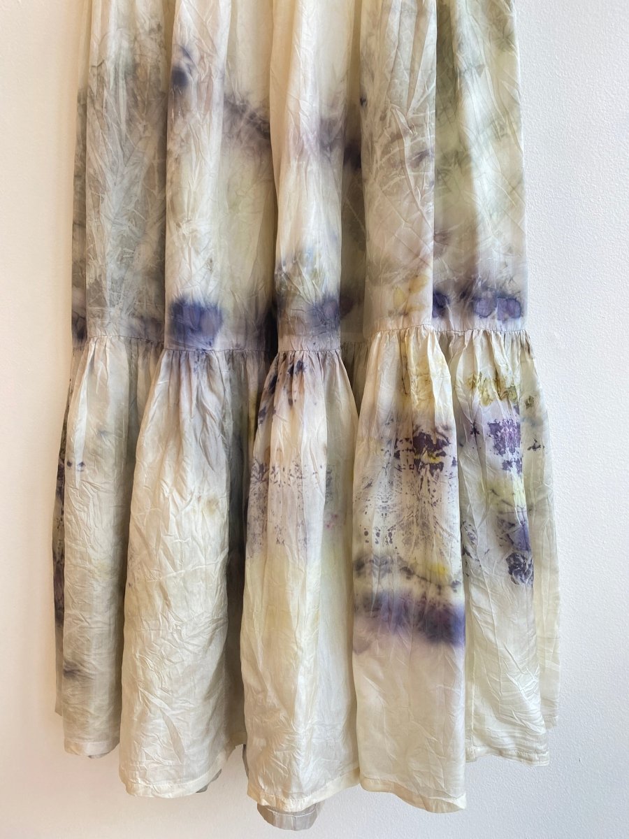 3 - Tier Silk Eco - Printed Skirt (Reworked) - Made X Hudson