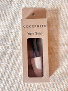 Black Steel Yarn Snips with Leather Point Protector - Made X Hudson