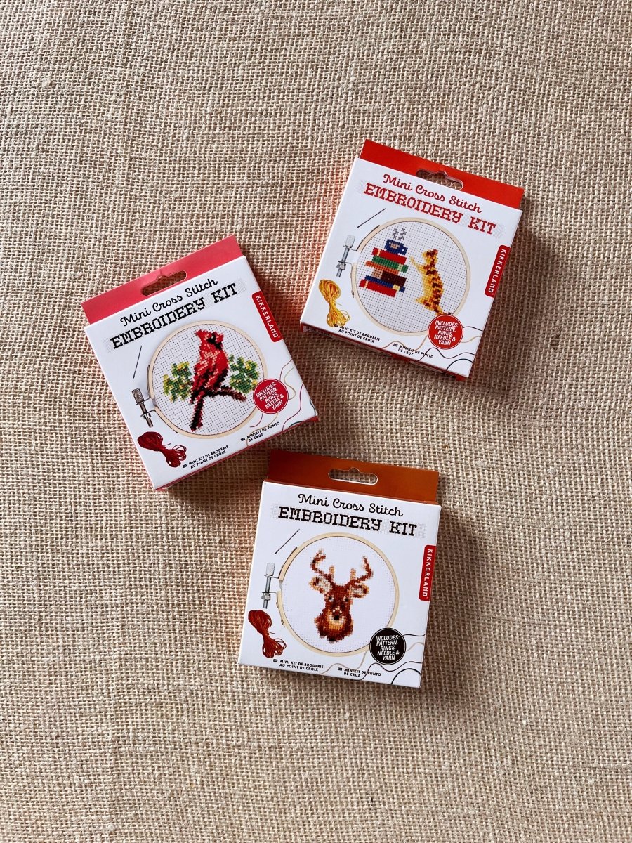 Mini Cross Stitch Embroidery Kit (Multiple Themes) - Made X Hudson