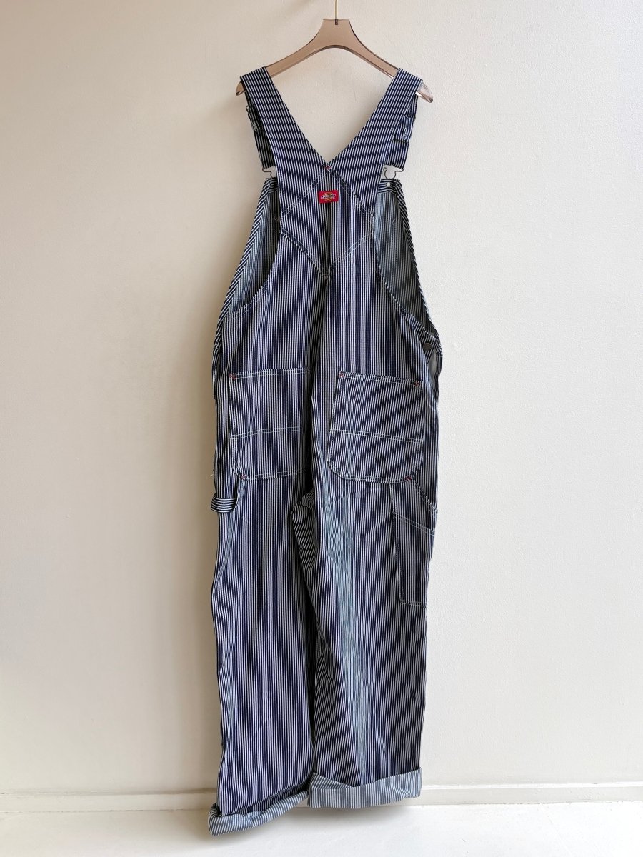 Dickies | Striped Navy and White Denim Overalls (Vintage) - Made X Hudson