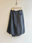De Marchin | Charcoal Button Skirt (Vintage) - Made X Hudson
