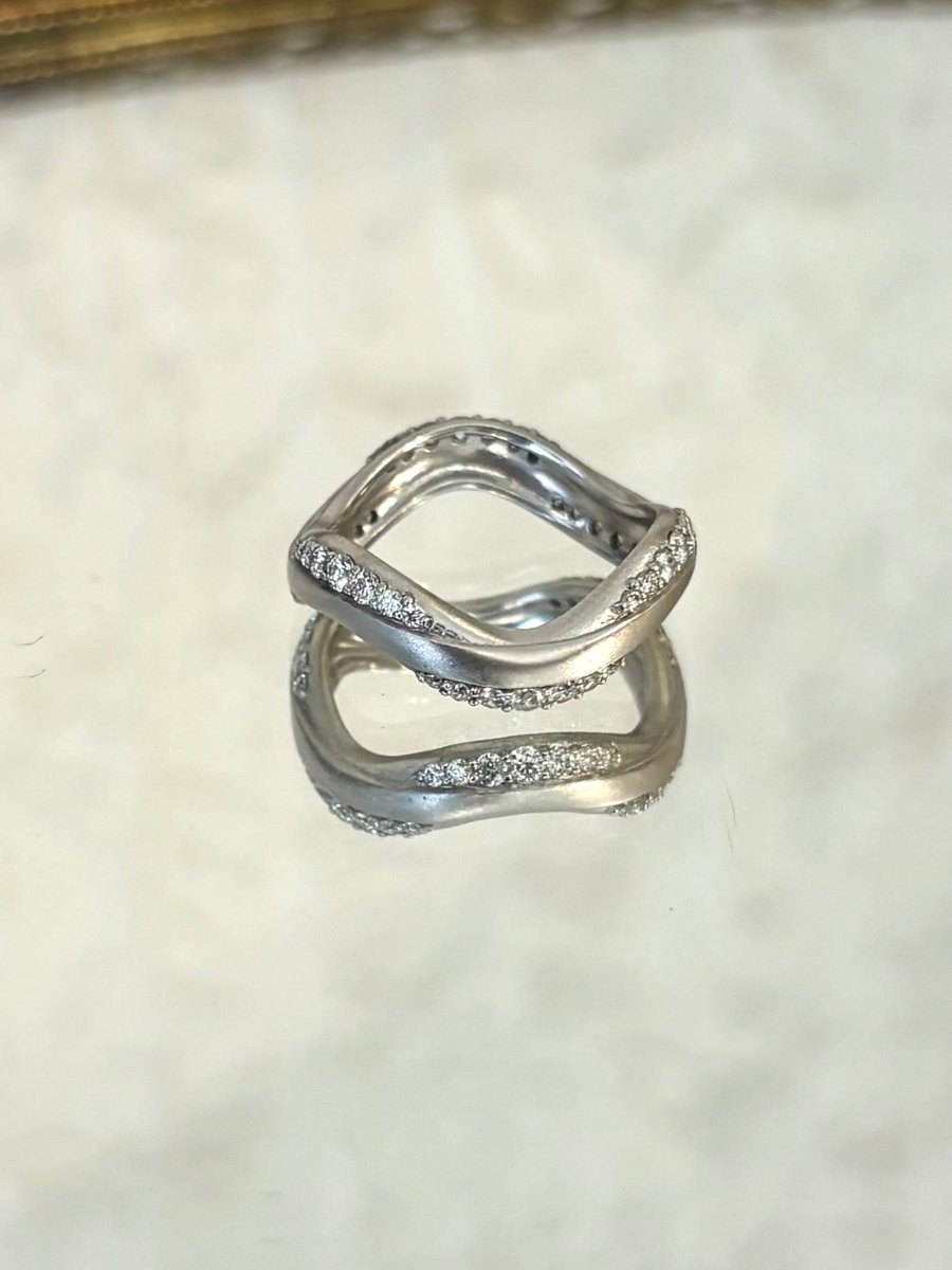 Wave 18K Gold Ring w/ .5CT Diamonds - Made X Hudson