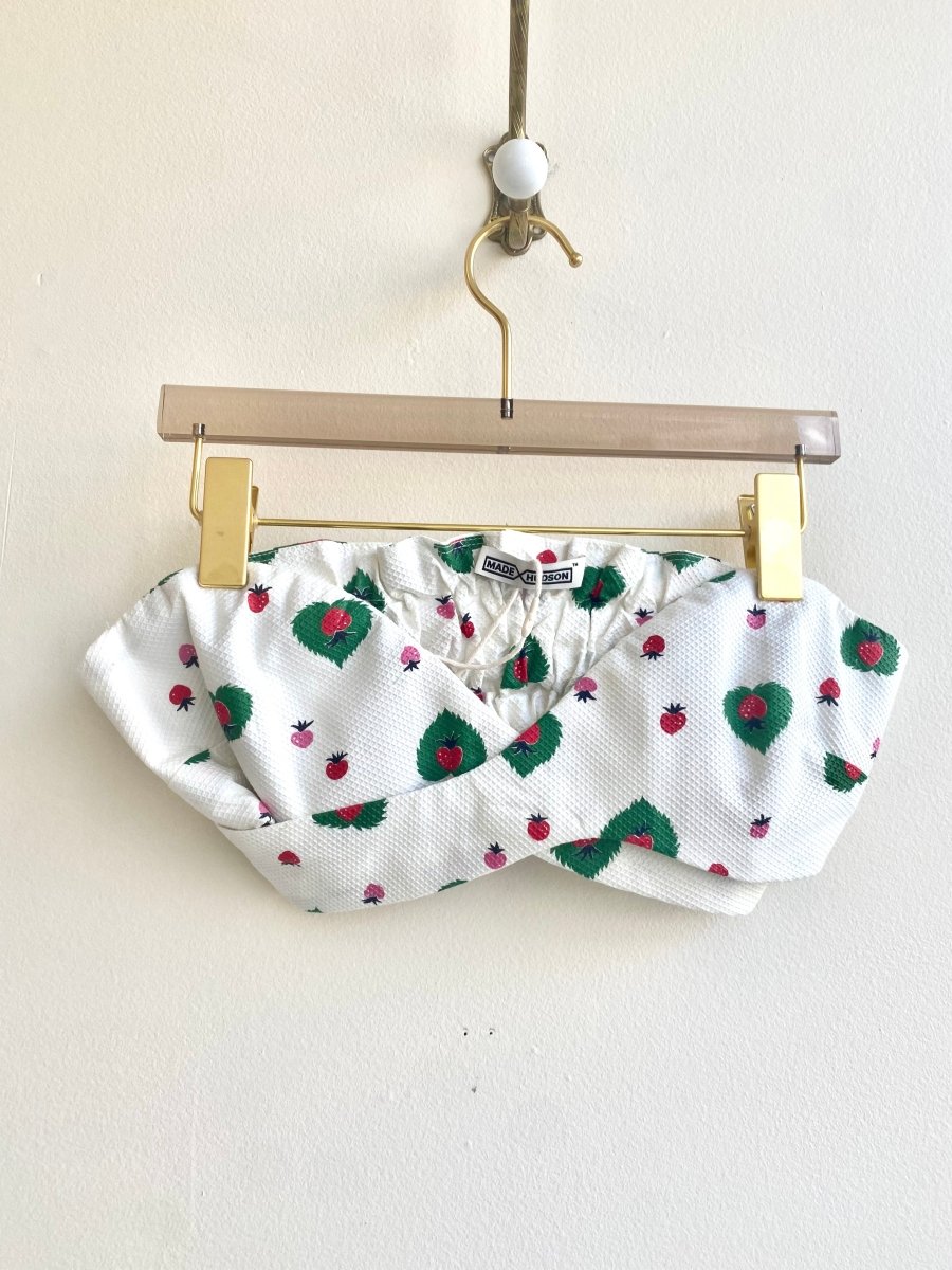Strawberry Summer Criss - Cross Bra Top - Made X Hudson