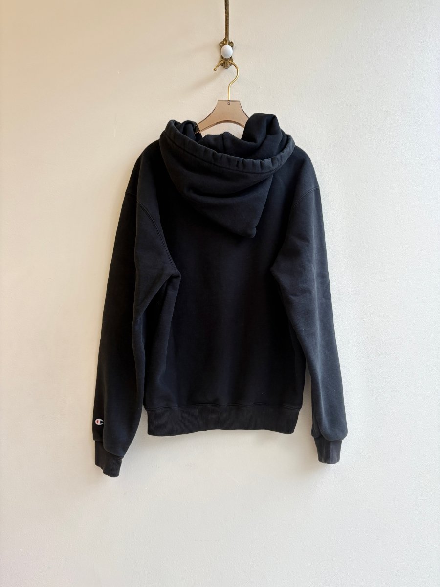 Black Ocean Wave Quilt Block Hoodie (Reworked) - Made X Hudson