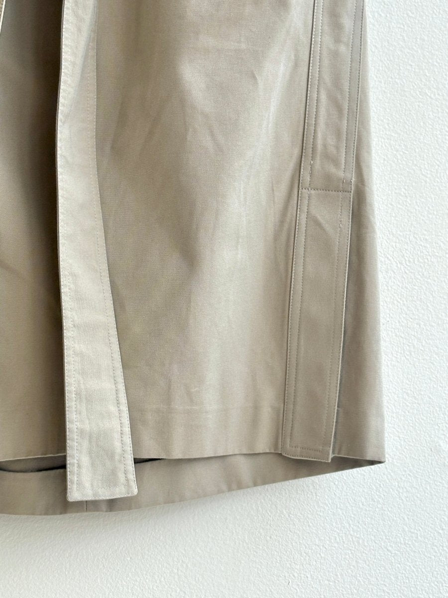 Calvin Klein | Beige Pencil Skirt w/ Bow Belt (Vintage) - Made X Hudson