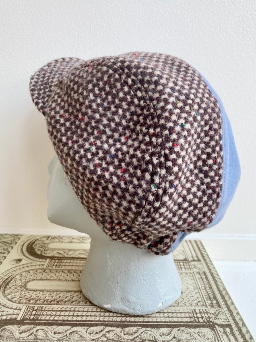 Goorin | Brown & Cream Wool Cap w/ Blue Stripe (Vintage) - Made X Hudson