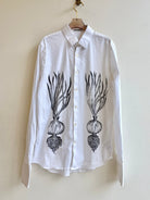 "Ellie” White and Black Spring Onion Print (Reworked) - Made X Hudson