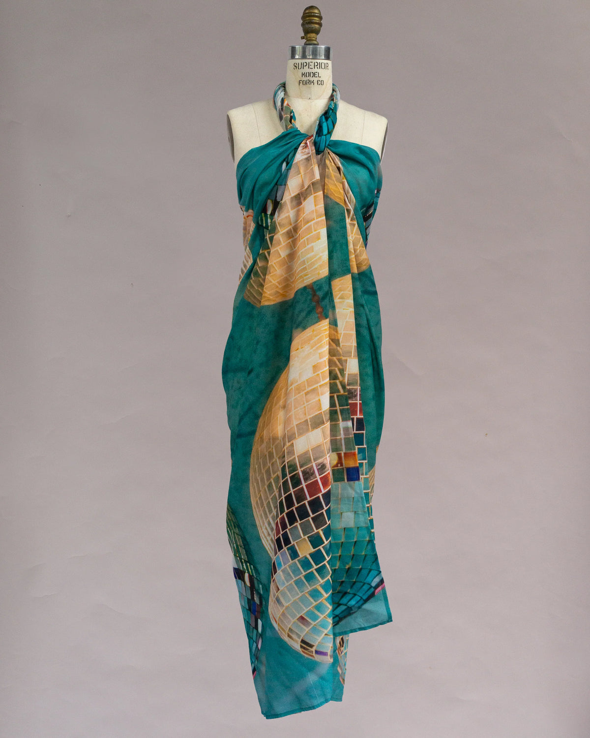 Sarong Tie Wrap Dress (Disco) - Made X Hudson
