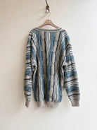 Gio Ferrari | Teal, Navy, and Cream Coogi Sweater (Vintage) - Made X Hudson