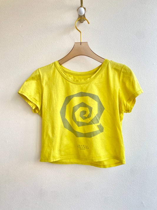 Ursula Mascaró | Chartreuse Cotton T-Shirt (Vintage)