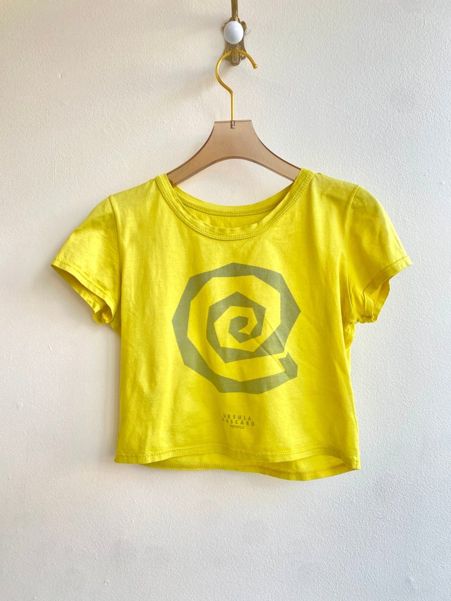Ursula Mascaró | Chartreuse Cotton T-Shirt (Vintage) - Made X Hudson