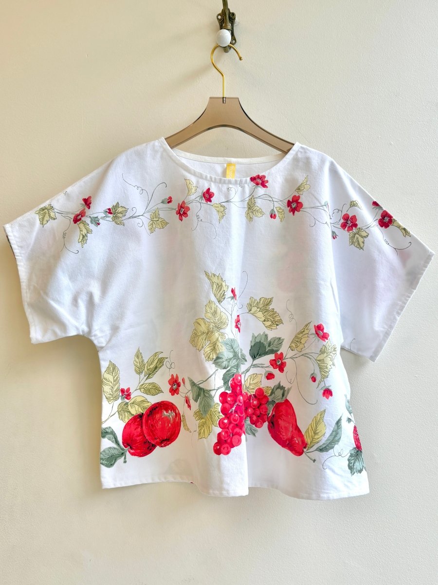 Red Pear and Grape Print | Picnic Top - Made X Hudson