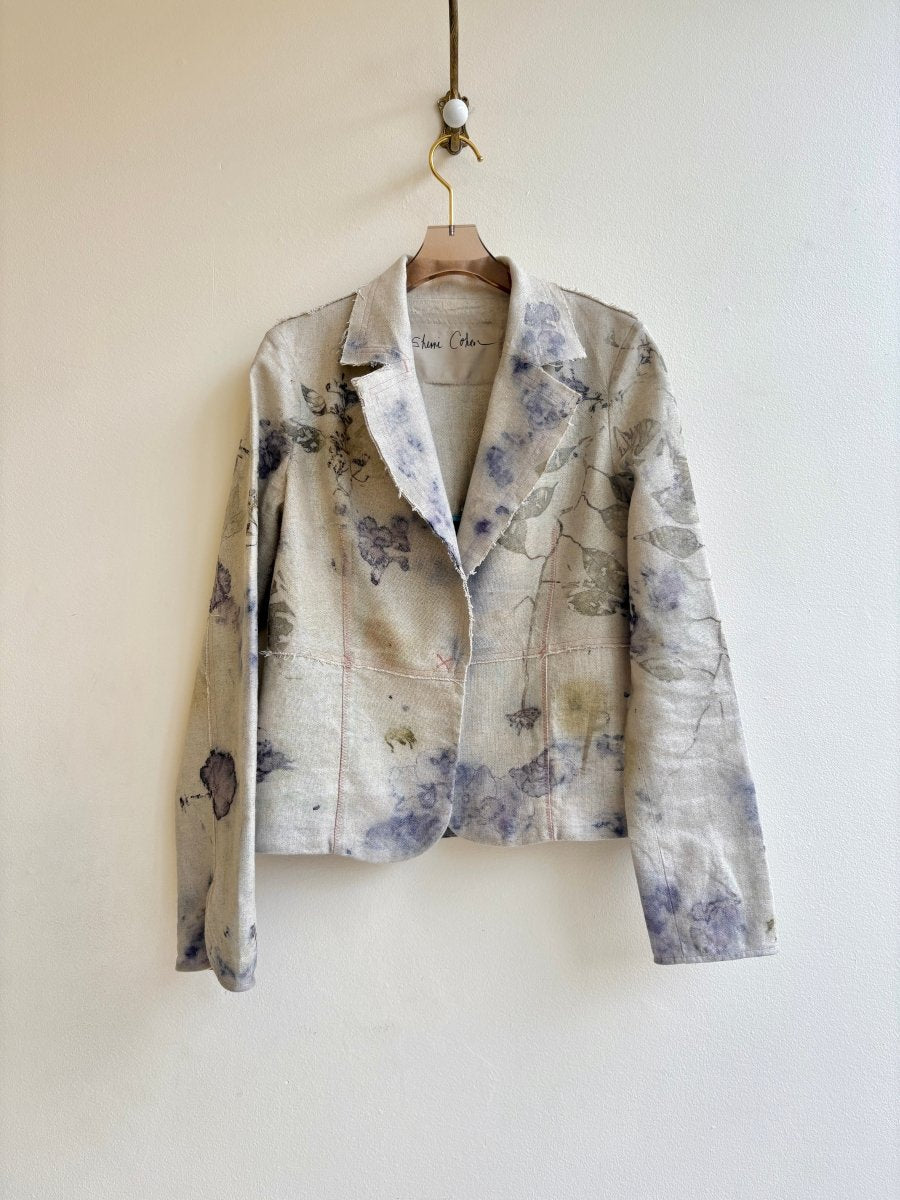 Eco - Printed Linen Blazer (Reworked) - Made X Hudson