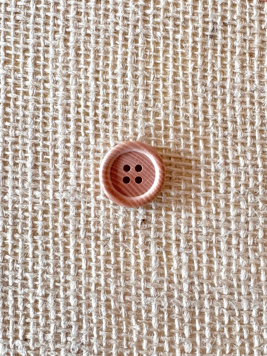 Dark Wood Grain Buttons | 6 pack (Multiple Sizes) - Made X Hudson