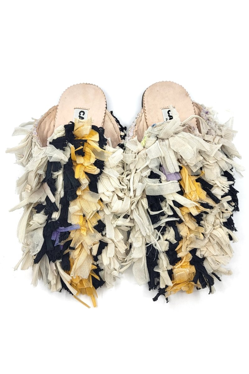 Niki Babouche “Julia I” Flats In Colors White, Black, Orange, Lavender, & Cream (Size 40) - Made X Hudson