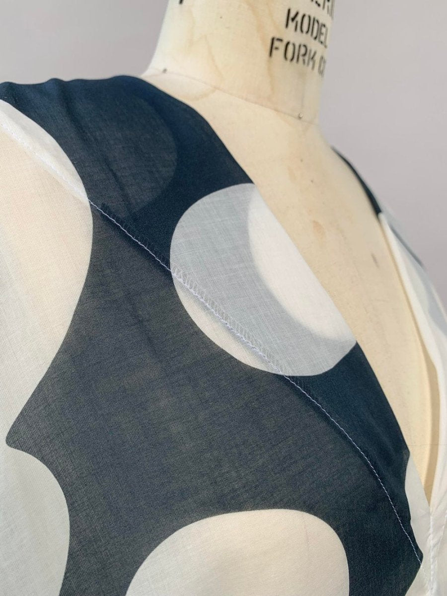 Blue Jumbo Pareo Print Kaftan - Made X Hudson