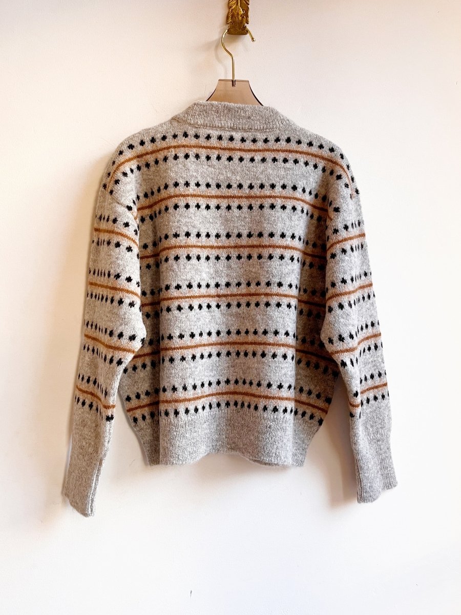 Moonstone | Vera Fairisle Crew Sweater (Multiple Sizes) - Made X Hudson