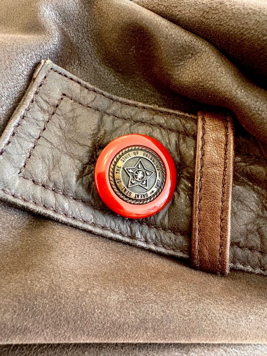 Comint | Chocolate Brown Leather Jacket (Vintage) - Made X Hudson