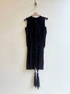Sun Bird Vestment Sculpture Top in Midnight Black - Made X Hudson