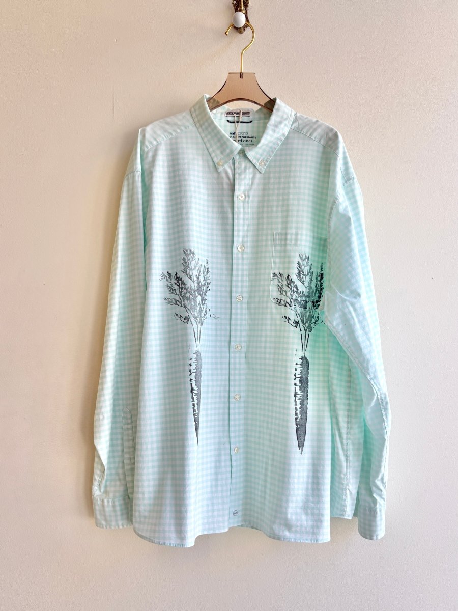 “Liam” Carrot Print Plaid Shirt (Reworked) - Made X Hudson