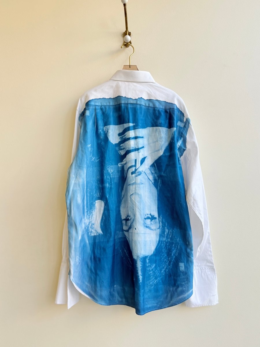 Cher Blue Sun Cyanotype Button - Up Shirt (Reworked) - Made X Hudson