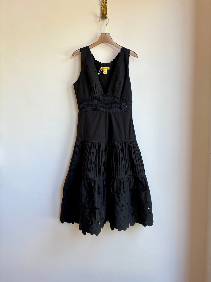 Catherine Malandrino | Black Flower Tiered Dress (Vintage) - Made X Hudson