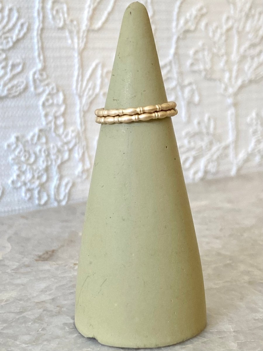 14k Solid Yellow Gold Victorian Stacker Rings (Gold) - Made X Hudson