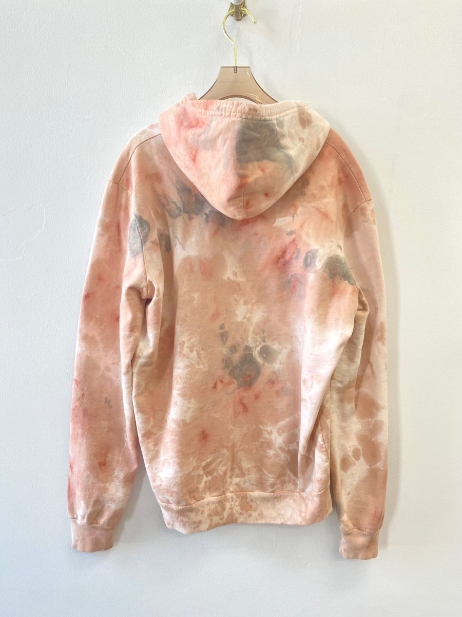 Blush & White Marbled Hoodie (Reworked) - Made X Hudson