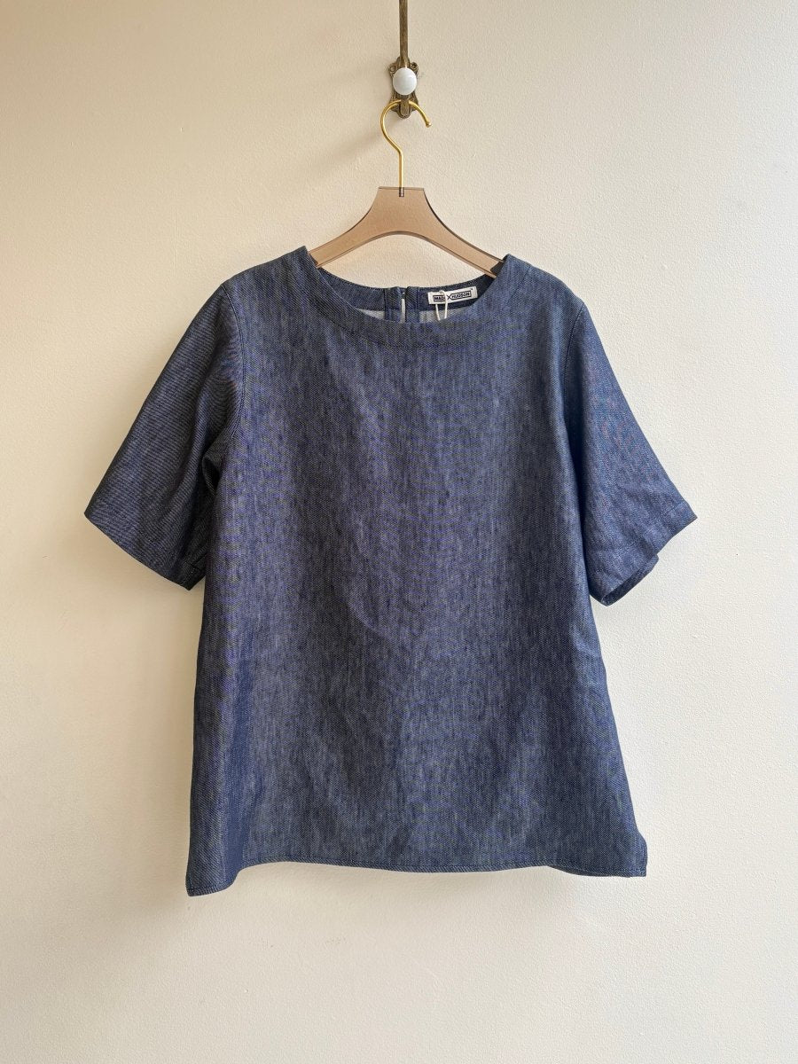 Lightweight Steel Denim Everyday Top - Made X Hudson