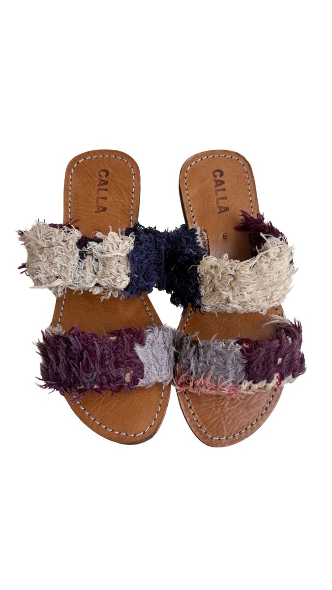 Hali Sandals “Wijan” In Colors Wine, Grey, White, Navy (Size 38) - Made X Hudson