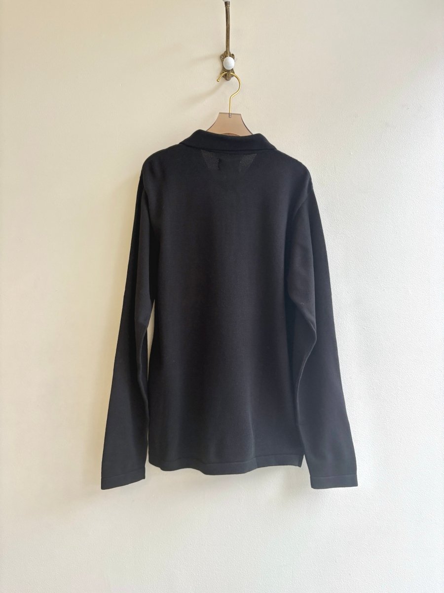 Knitted Collar Long Sleeve Shirt | Men's (Multiple Colors) - Made X Hudson