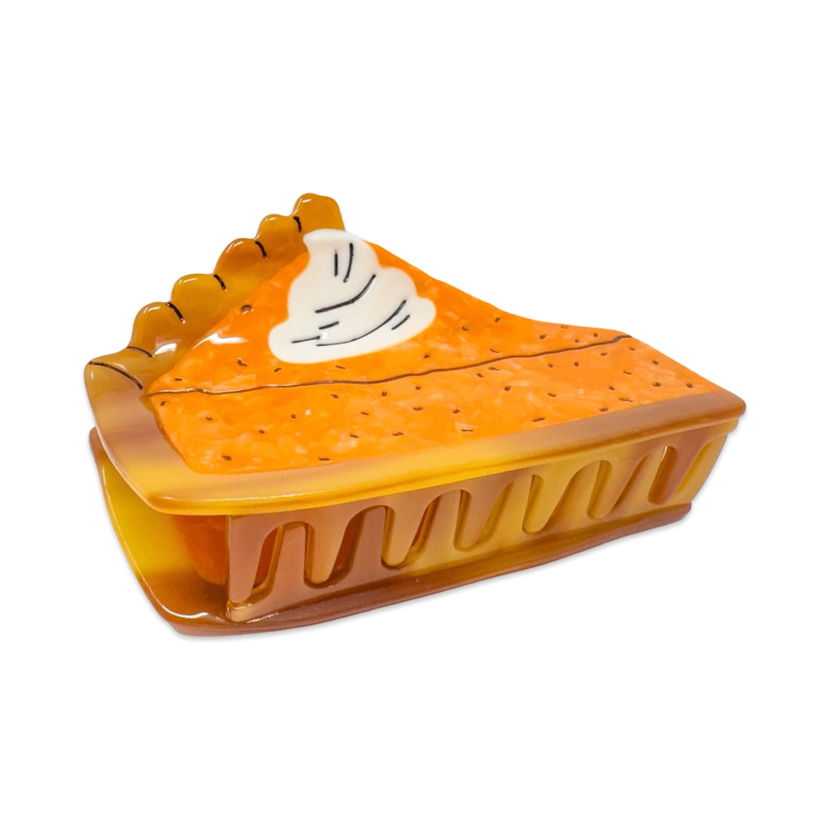 Large Pumpkin Pie Hair Claw Clip - Made X Hudson