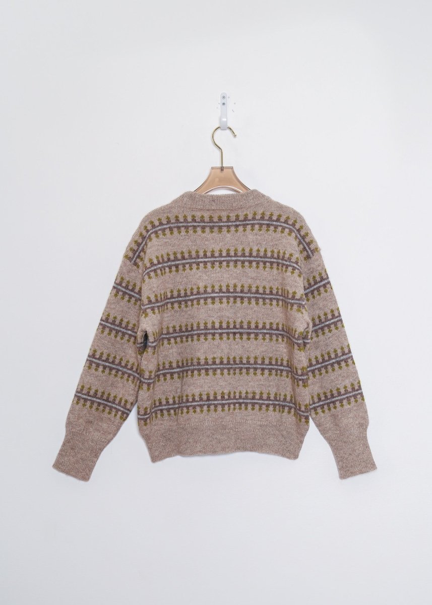 Fawn | Vera Fairisle Crew Sweater (Multiple Sizes)