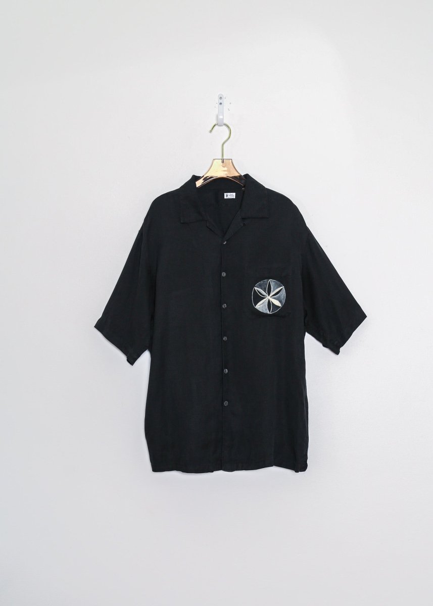 Stone Barn Jet Black Silk | Hand Painted (Reworked) - Made X Hudson