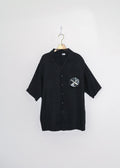 Stone Barn Jet Black Silk | Hand Painted (Reworked) - Made X Hudson