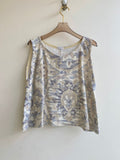 Zero Waste Chemise Sleeveless Top In Colors Grey, Cream, & Yellow - Made X Hudson