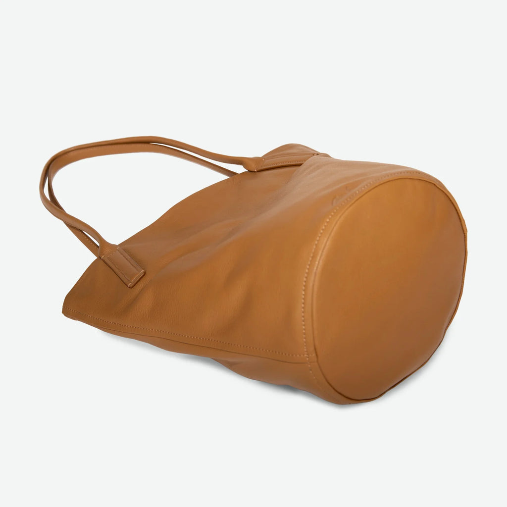 Waverly Leather Bucket Tote Bag (Multiple Colors) - Made X Hudson
