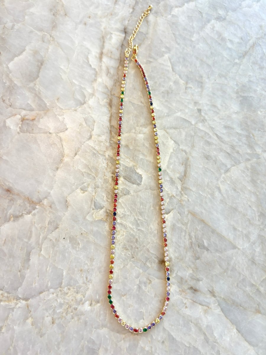 Cubia Zirconia (CZ) Thin Tennis Necklaces (Multiple Styles) - Made X Hudson