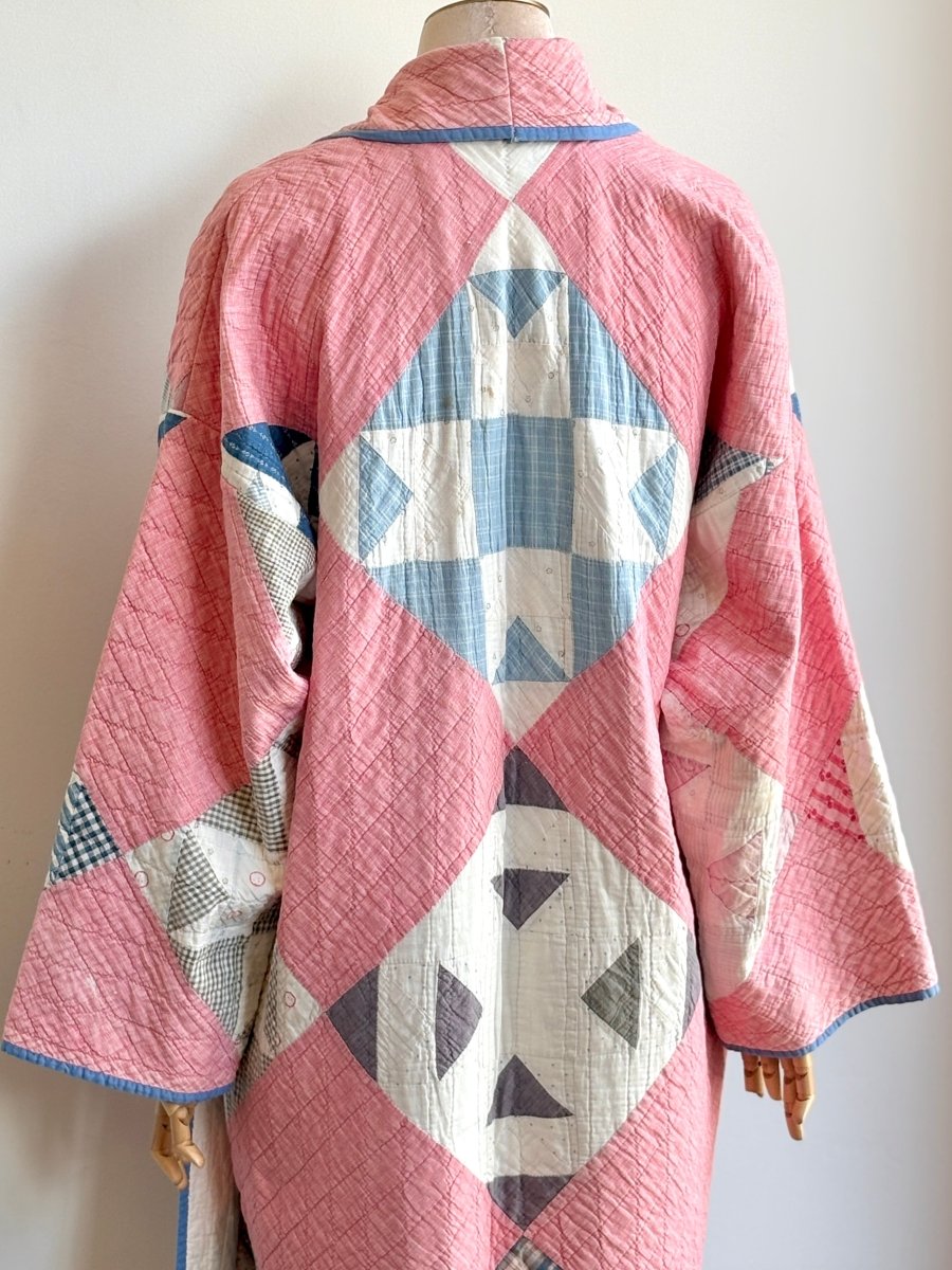 Pink & Blue Heirloom Quilt Duster - Made X Hudson